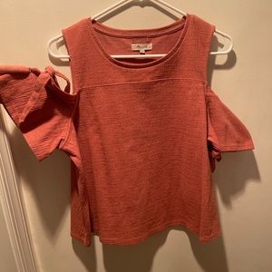 Madewell open shoulder top